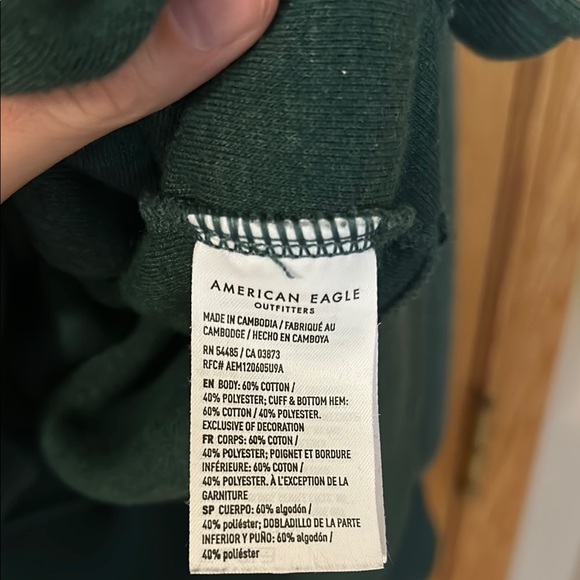 American Eagle Big Hug Reverse Fleece Sweatshirt Sz XL - Picture 4 of 5